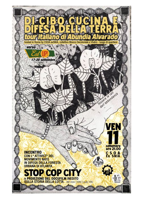 DI CIBO, CUCINA e DIFESA DELLA TERRA - Sperimentare l'Abbondanza_Tour italiano di Abundia Alvarado