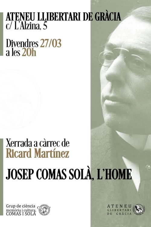 JOSEP COMAS SOLÀ, L'HOME