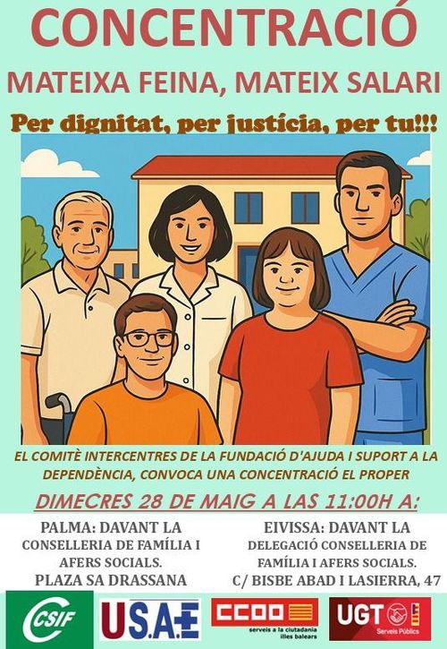 CONCENTRACIÓ COMITÉ INTERCENTRES DE LA FUNDACIÓ D'AJUDA / SUPORT A LA DEPENDENCIA