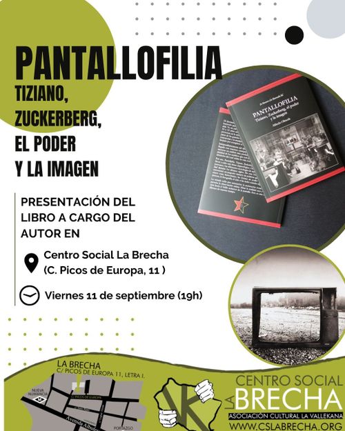 Presentación del libro "Pantallofilia. Tiziano, Zuckerberg, el poder y la imagen"