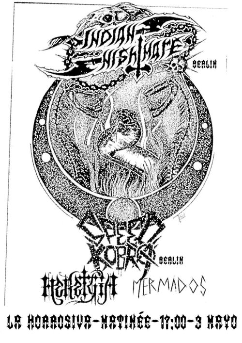 Concert punk: Indian Nightmare, Speed Kobra, Heretgia i Mermados