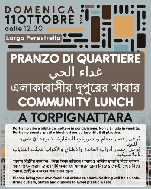 Pranzo di quartiere Torpignattara