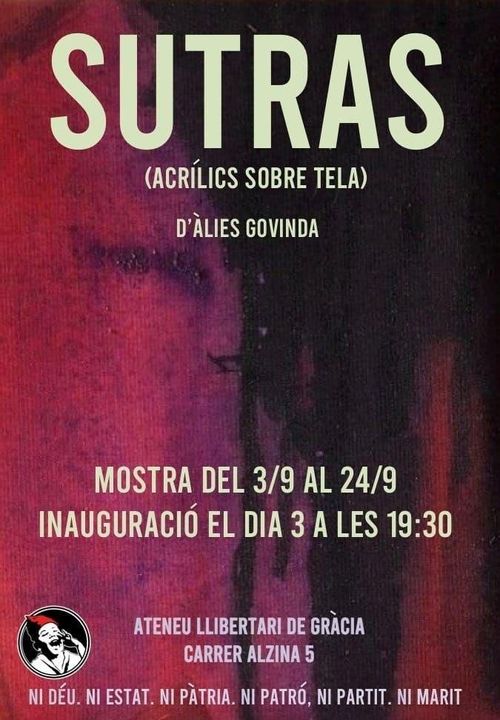 SUTRAS exposició d'àcrílics sobre tela