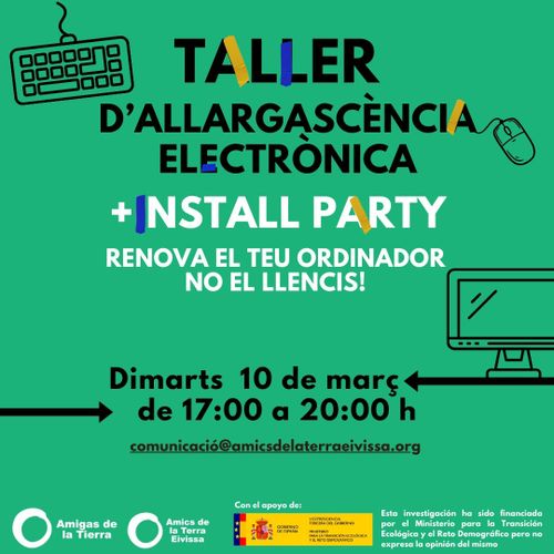 Recupera el teu ordinador vell! Taller allargascència + Install party