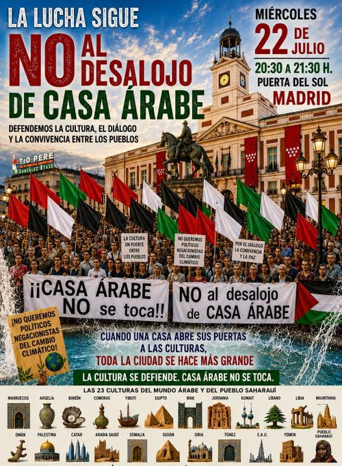 No al desalojo de la Casa Árabe