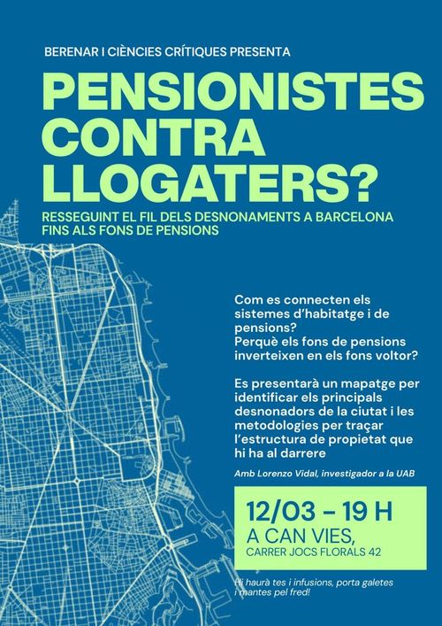 Pensionistes contra llogaters? Resseguint el fil dels desnonaments en Barcelona fins als fons de pensions