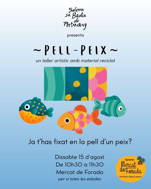 Pell-Peix - un taller artístic amb material reciclat
