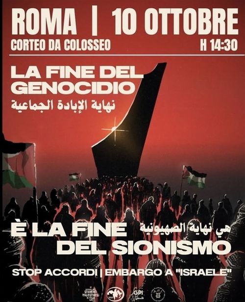 Corteo per la fine del genocidio in Palestina