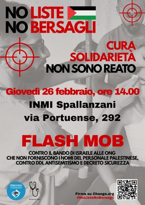 Flash mob No Liste No Bersagli
