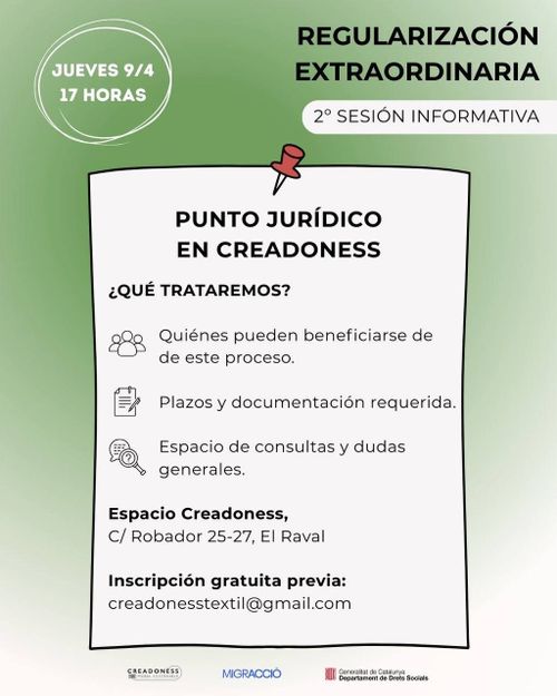 Sesión informativa sobre regularización extraordinaria