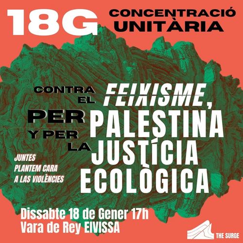  Contra el feixisme. Per la llibertat de Palestina. Per justícia climàtica.