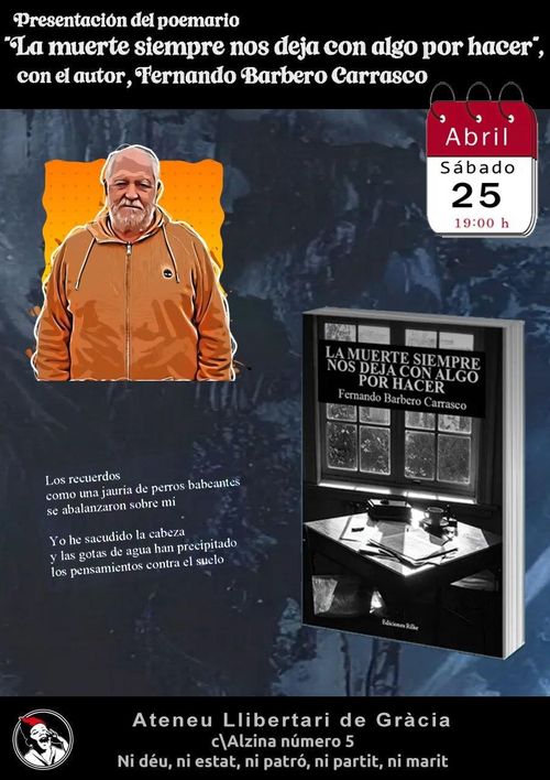 "La muerte siempre nos deja algo por hacer" de Fernando Barbero