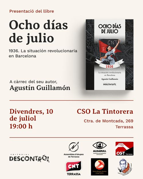 Presentació del llibre 'Ocho días de julio. 1936. La situación revolucionaria en Barcelona'