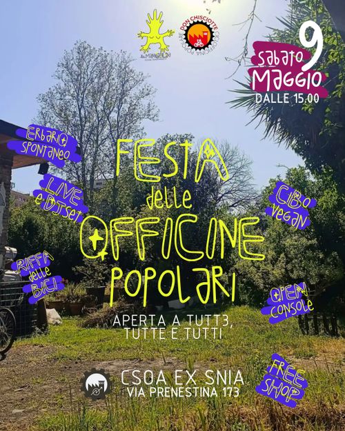 Festa delle Officine Popolari a Ex Snia