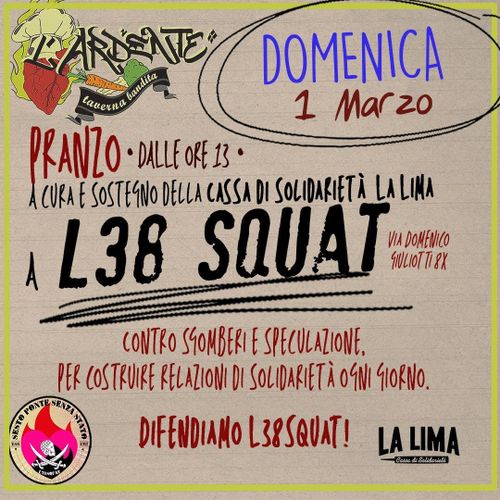 Pranzo benefit Cassa di solidarietà La Lima