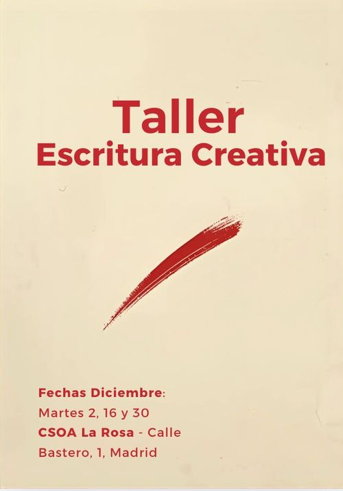 TALLER DE ESCRITURA CREATIVA 