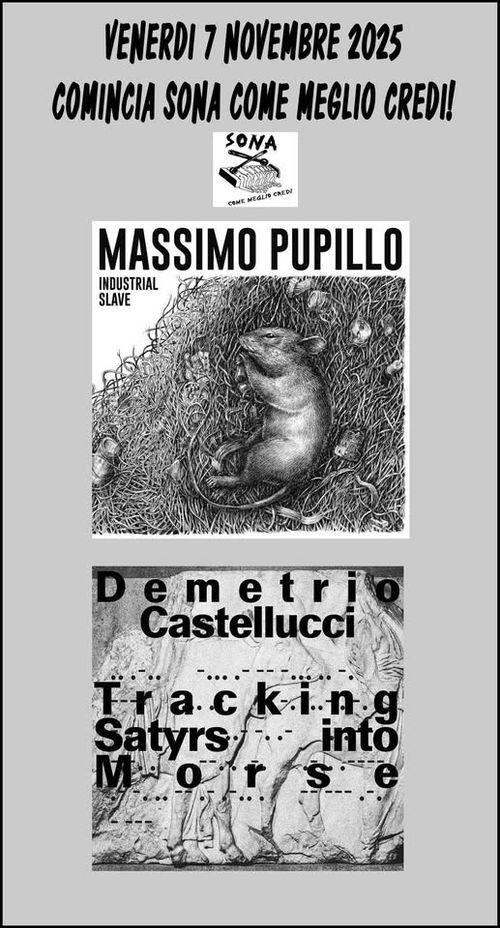 MASSIMO PUPILLO e DEMETRIO CASTELLUCCI in corcerto per SONA