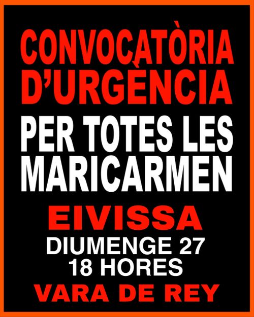 Convocatòria d'urgència PER TOTES LES MARICARMEN
