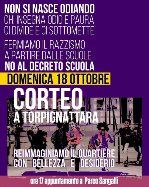 Corteo a Torpignattara