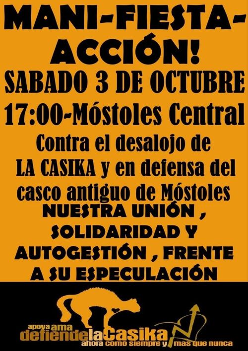 Manifestación y posterior fiesta en La Casika