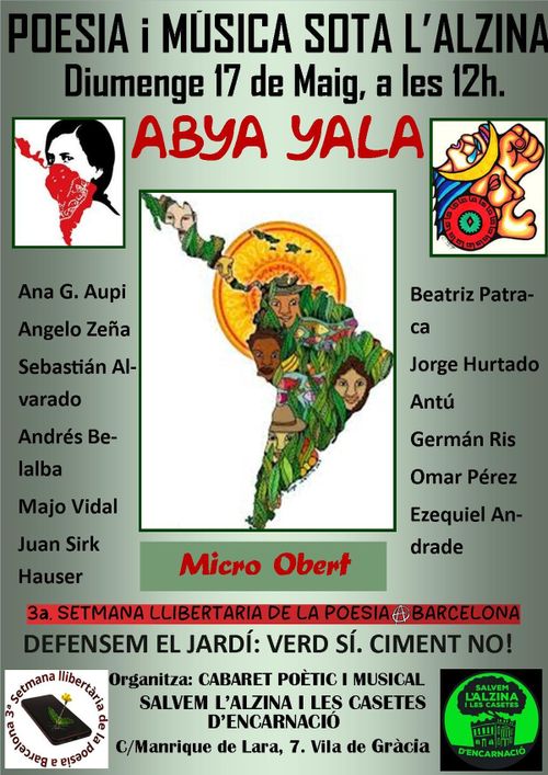 3ª Setmana Llibertaria de la Poesia Ⓐ Barcelona - ABYA YALA