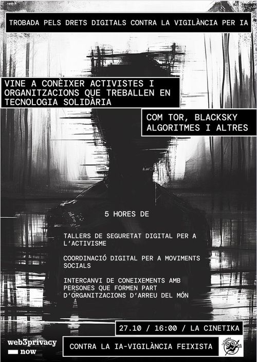 TROBADA PELS DRETS DIGITALS CONTRA LA VIGILÀNCIA PER IA