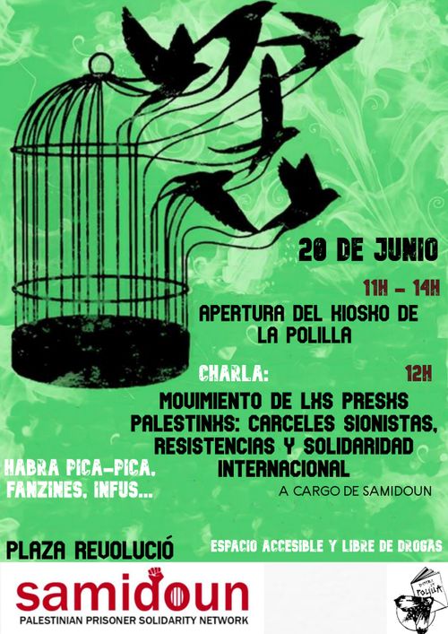 Charla: "MOVIMIENTO DE LXS PRESXS PALESTINXS: CARCELES SIONISTAS, RESISTENCIAS Y SOLIDARIDAD INTERNACIONAL" a cargo de Samidoun