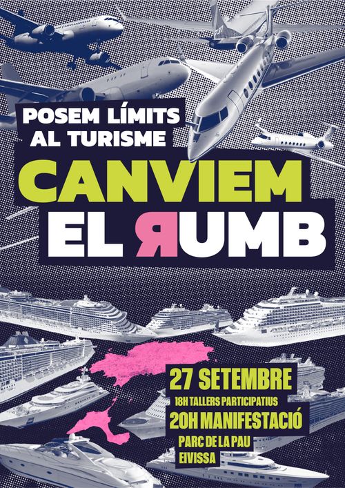 Manifestació 27S Posem Límits al Turísme. Canviem El Rumb!