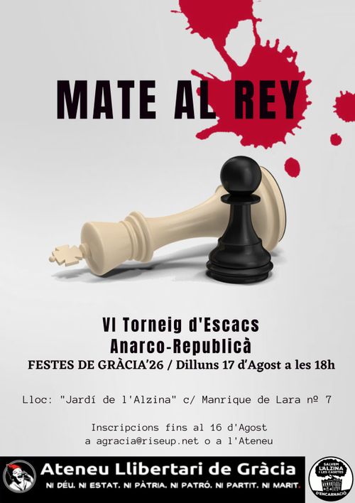 ♟️MATE AL REY - VI Torneig d'Escacs