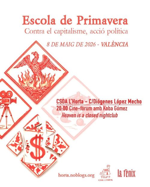 🐦‍🔥 Escola de Primavera de València: Contra el capitalisme, acció política!!