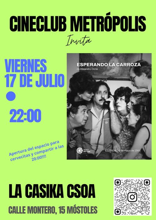 Cineclub Metrópolis - Esperando la carroza 
