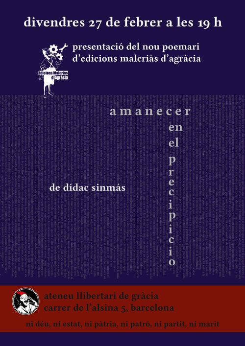 Presentació del poemari "Amanecer en el precipicio"