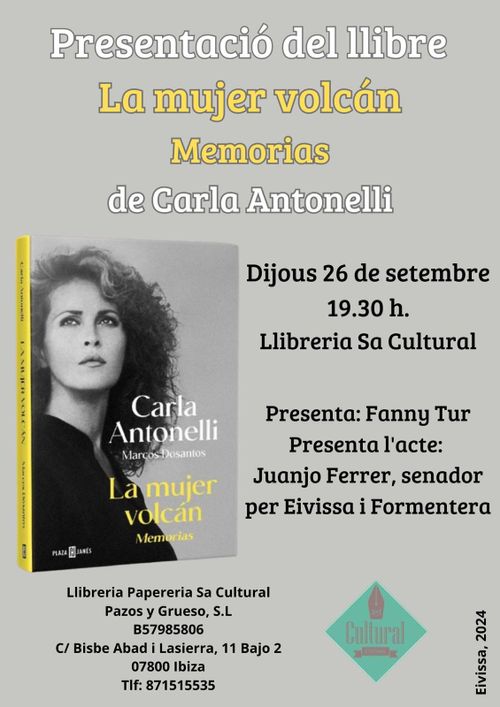 Presentació de llibre La mujer volcán memorias de Carla Antonelli