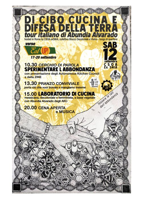 DI CIBO, CUCINA e DIFESA DEI TERRITORI (Giorno 2) - Sperimentare l'Abbondanza - Tour italiano di Abundia Alvarado