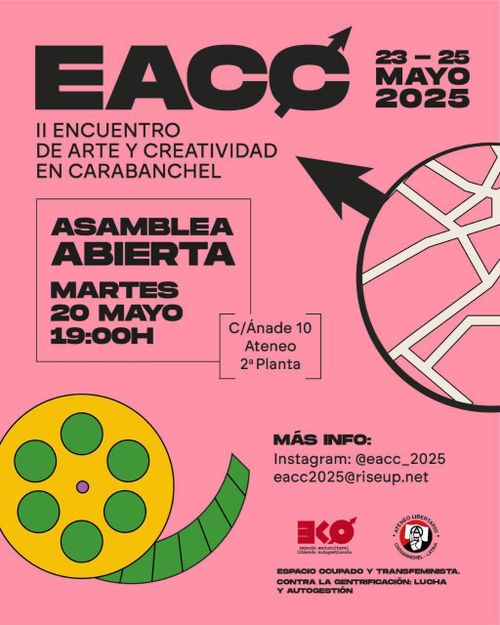 Última asamblea de preparación antes del Encuentro de Arte y Creatividad de Carabanchel