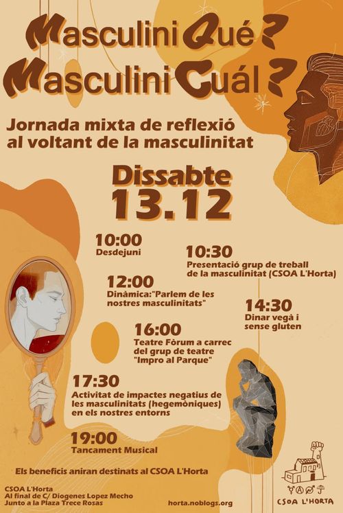 MasculiniQué? MasculiniCuál? Jornada mixta de reflexió al voltant de la masculinitat