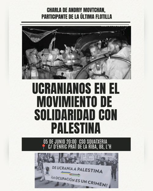 Charla: Ucranianos en el movimiento de solidaridad con Palestina