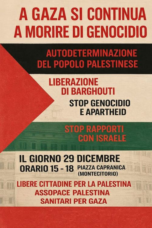 A Gaza si continua a morire di Genocidio