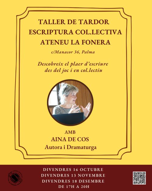 Taller d'escriptura col·lctiva amb Aina de Cos