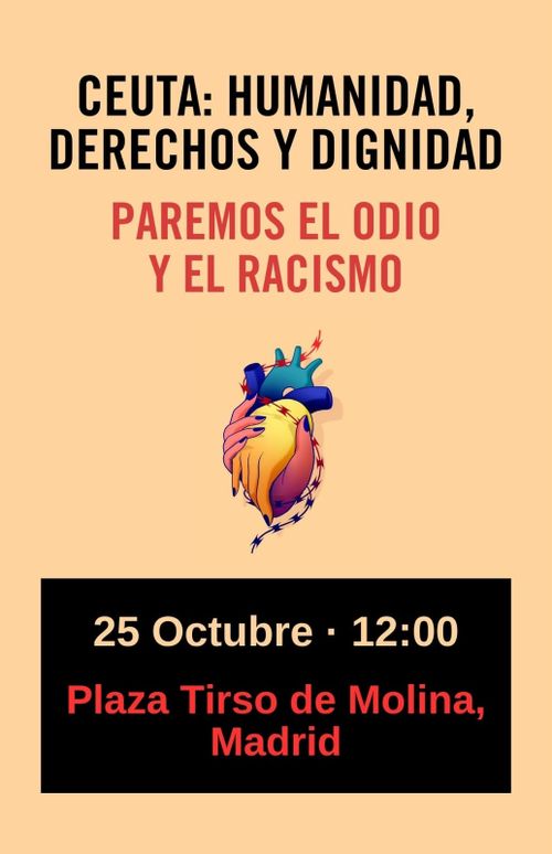 Concentración Ceuta: Humanidad, Derechos y Dignidad frente al Odio y el Racismo
