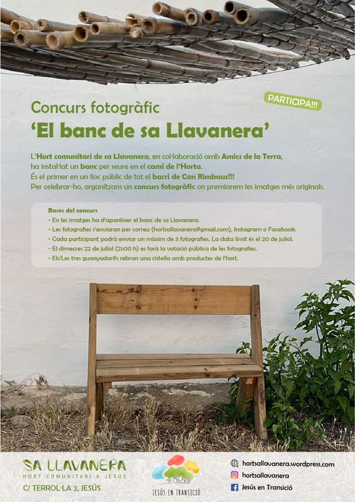 Concurs fotogràfic 'El banc de sa Llavanera'