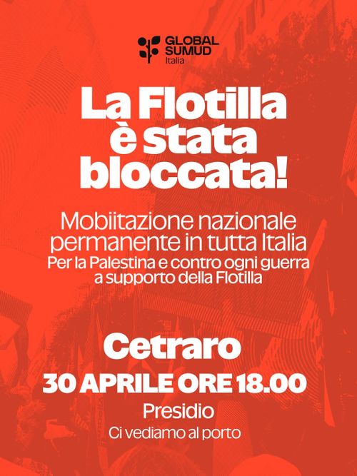 Global Sumud Flotilla - h18 @ Collosseo - Scateniamo le piazze!
