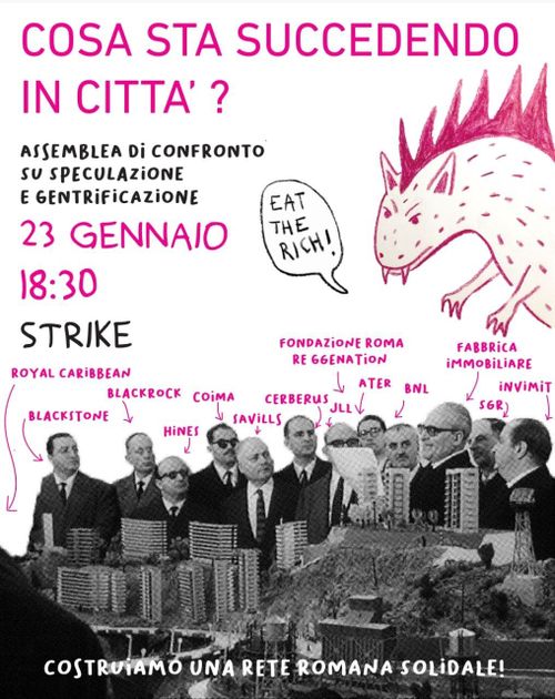 Cosa sta succedendo in città? - Assemblea di confronto su speculazione e gentrificazione