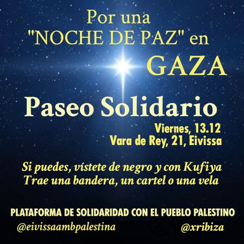 Per una nit de Pau a Palestina 