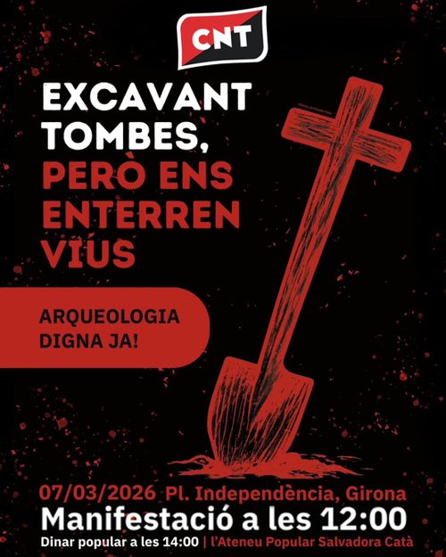 Escanvat tombes, però ens enterren vives 