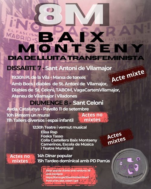 8M Baix Montseny - Dia de lluita transfeminista