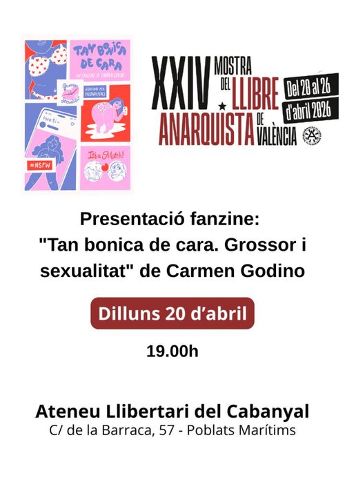 Presentació del fanzine "Tan guapa de cara: gordura y sexualidad"