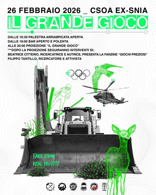 Olimpiadi Milano Cortina - Proiezione del film "Il Grande Gioco"