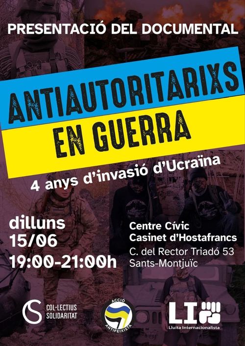 Projecció del documental"Antiautoritarixs en guerra"