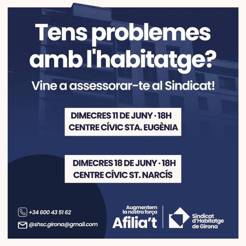 Assessories del Sindicat d'Habitatge de Girona